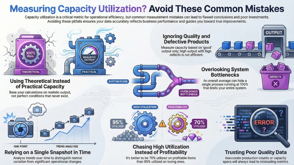 Common Mistakes to Avoid When Measuring Capacity Utilization