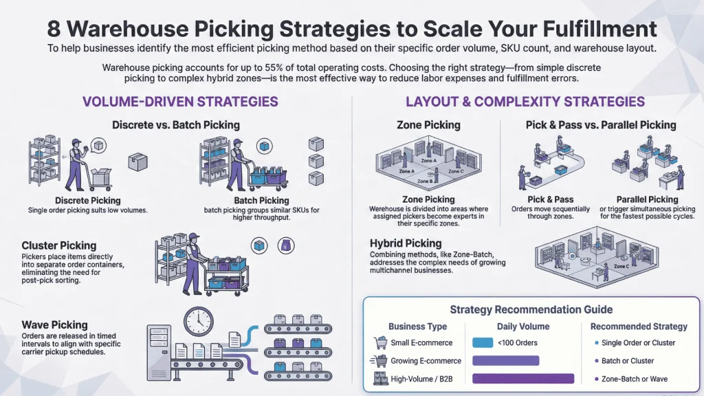 8 Warehouse Picking Strategies Explained