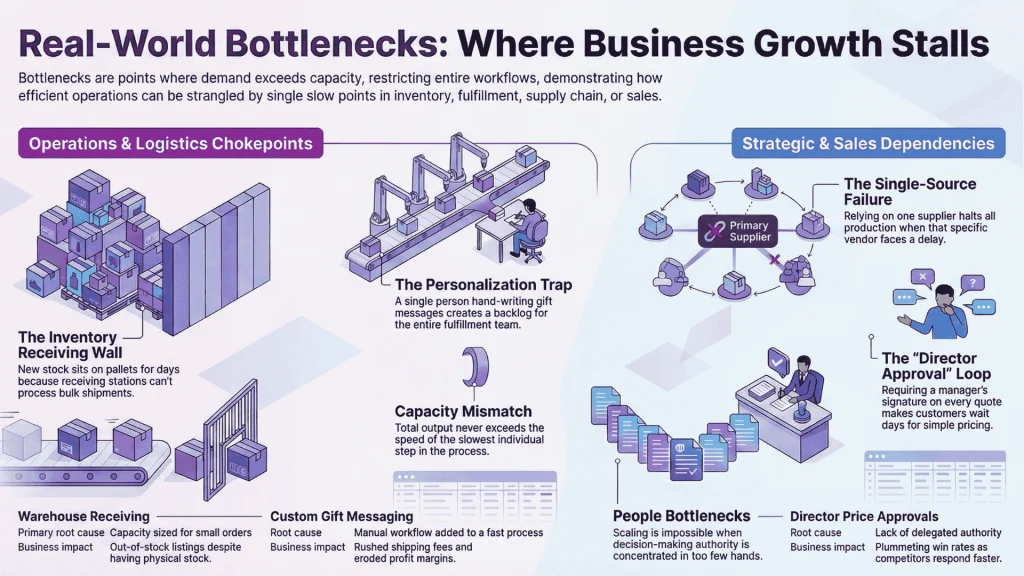 Bottleneck Examples in Business: Real-World Scenarios