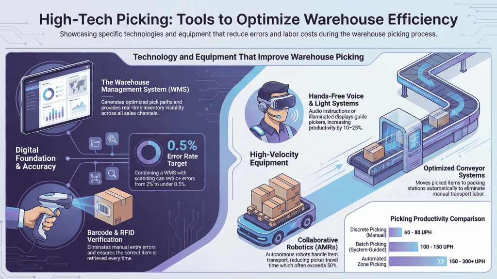 Technology and Equipment That Improve Warehouse Picking