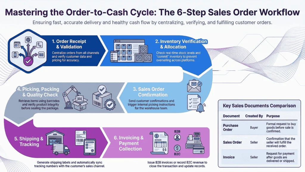 The 6-Step Sales Order Processing Workflow