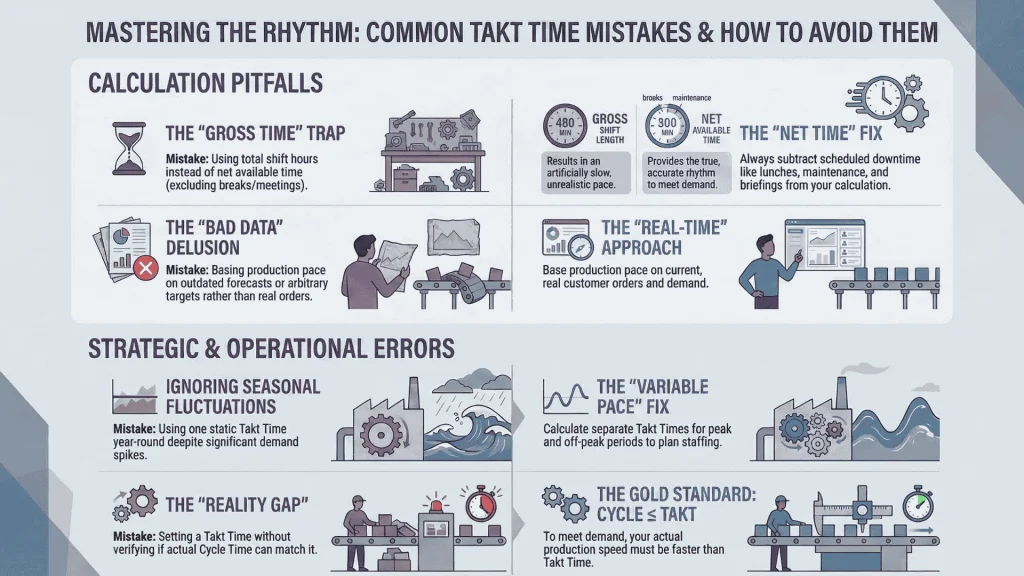 Common Takt Time Mistakes and How to Avoid Them
