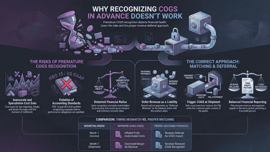 Why Recognizing COGS in Advance Doesn’t Work
