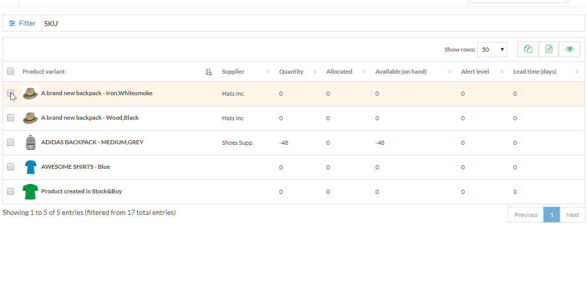 automatic purchase order creation